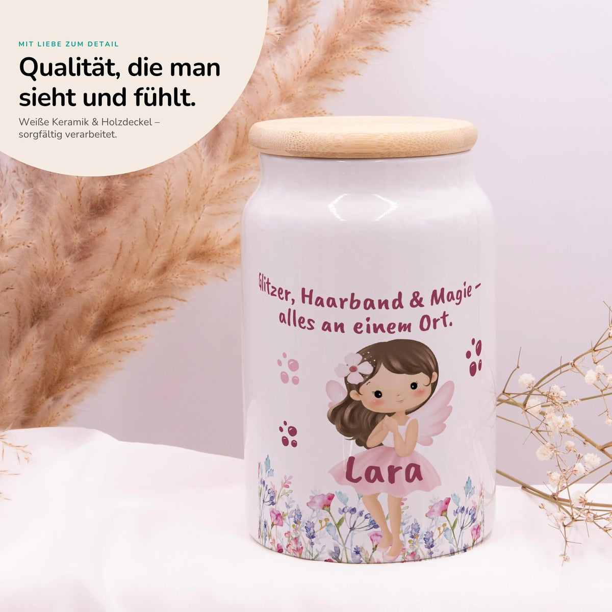 Personalisierbare Keksdose mit Name - Zauberfee