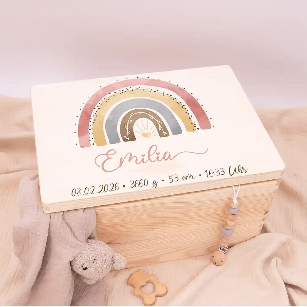 Erinnerungsbox Baby - Regenbogen
