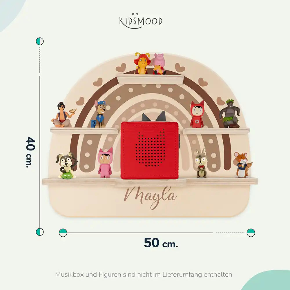 Kinderzimmer Bundle Tonieregal und Nachtlicht - Regenbogen