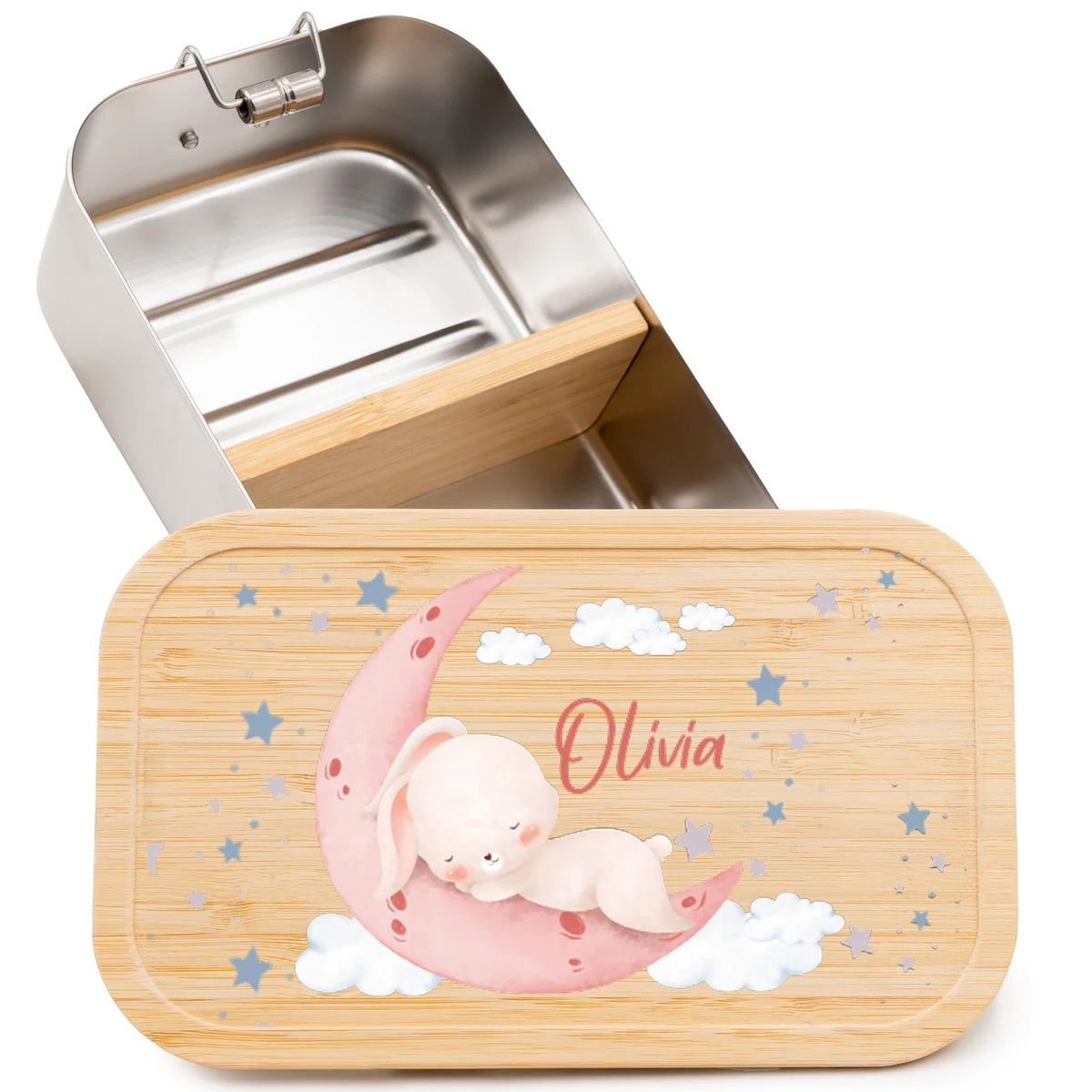 Brotdose Kinder personalisiert Baby Hase