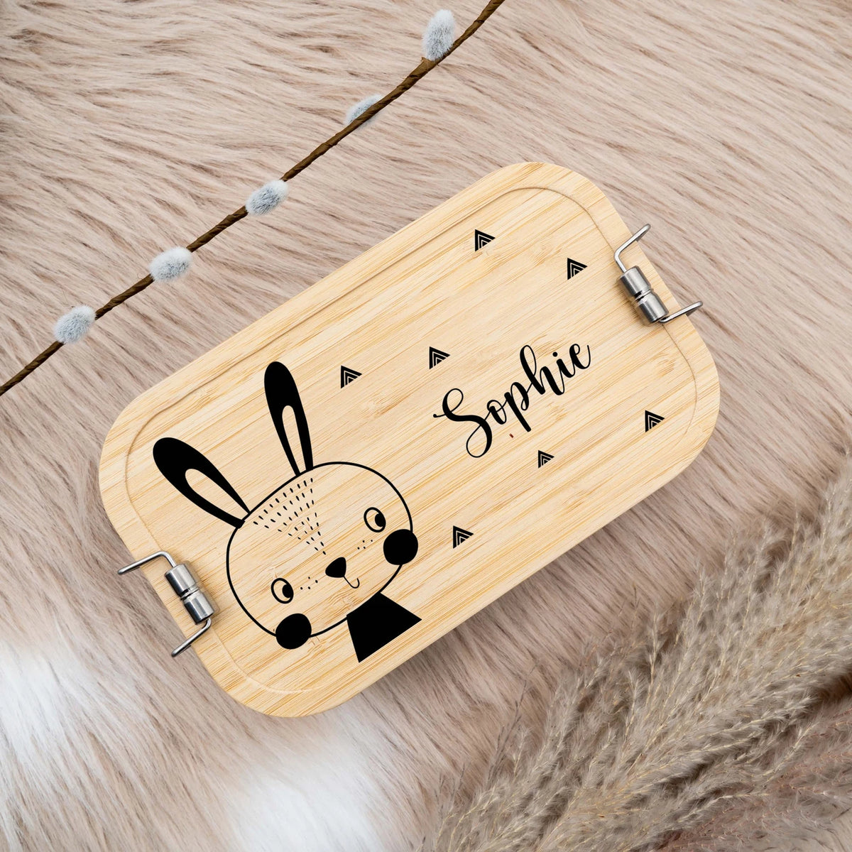 Brotdose personalisiert Hase