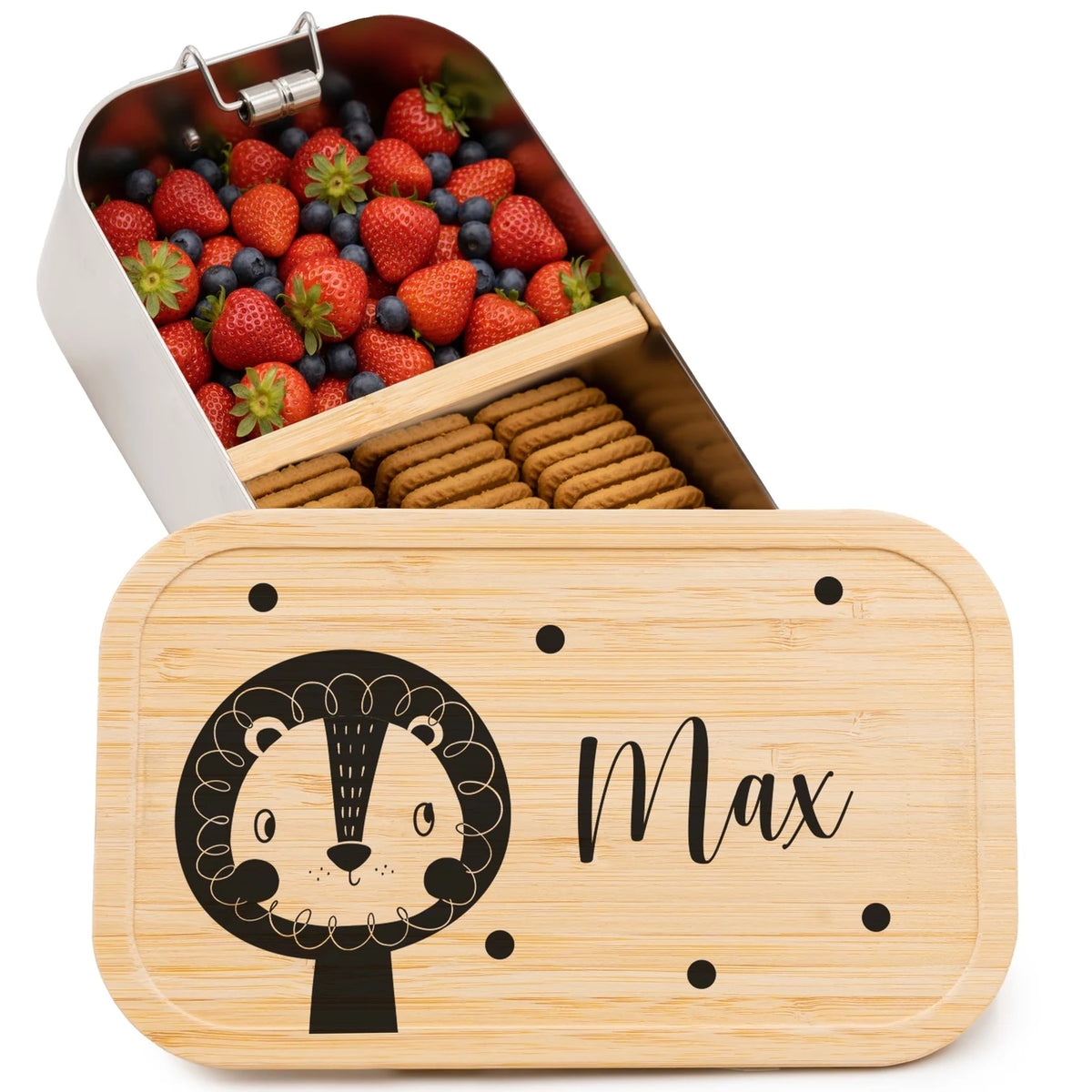 Brotdose personalisiert Löwe
