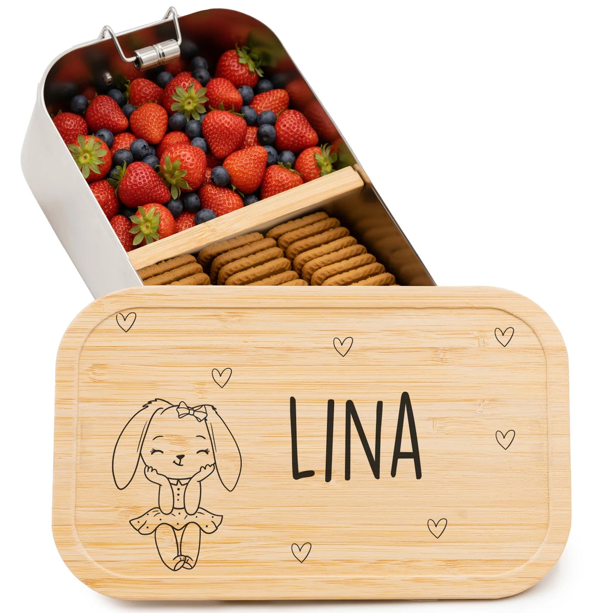 Brotdose personalisiert Häschen
