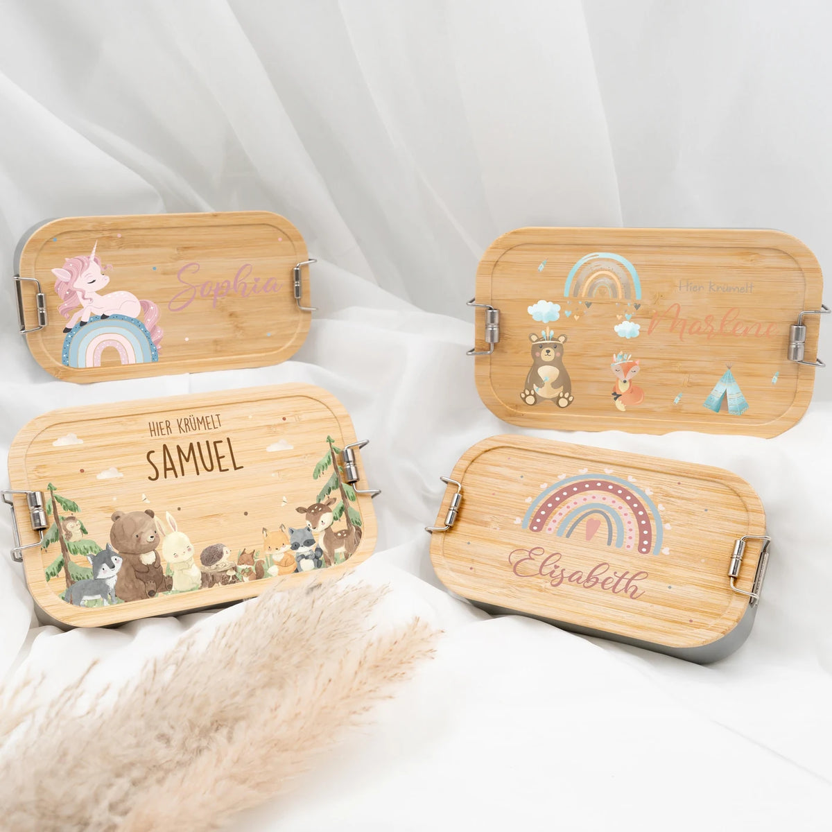 Brotdose Kinder personalisiert - Tipi
