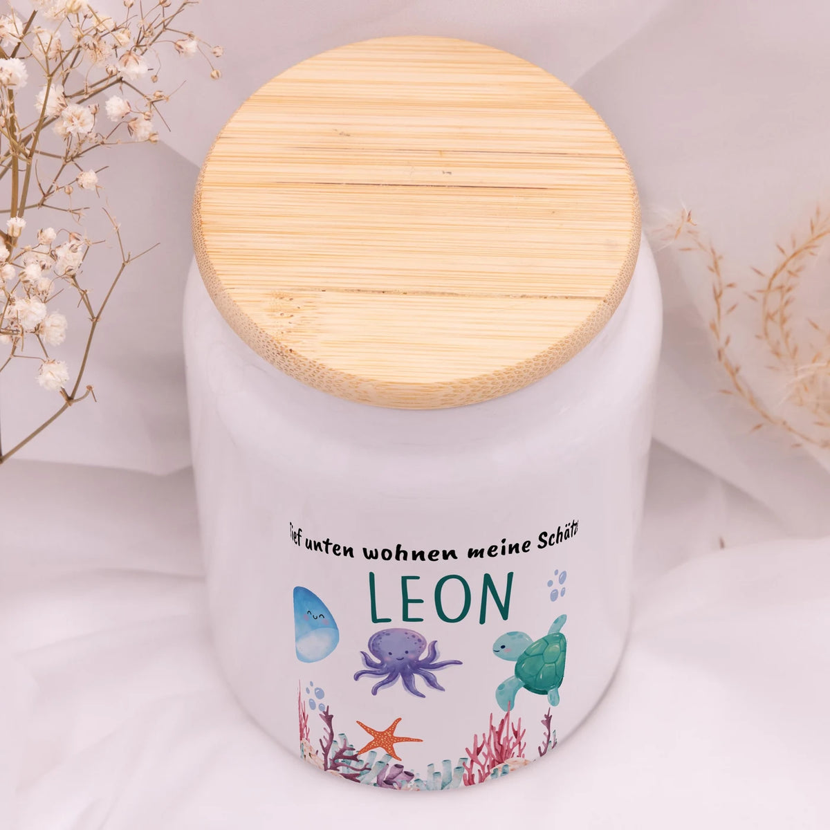 Personalisierbare Keksdose mit Name - Unterwasserwelt