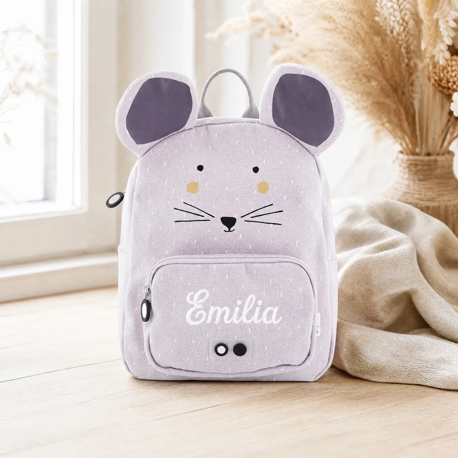 Trixie Kindergartenrucksack Maus, Groß 7,5 L, ab 3 Jahren