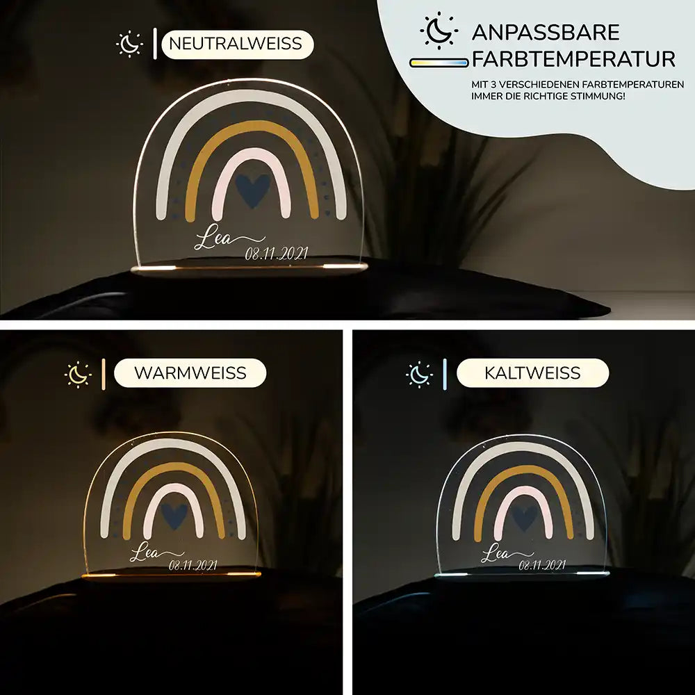 Kinderzimmer Bundle Regenbogen 2 Tonieregal + Nachtlicht