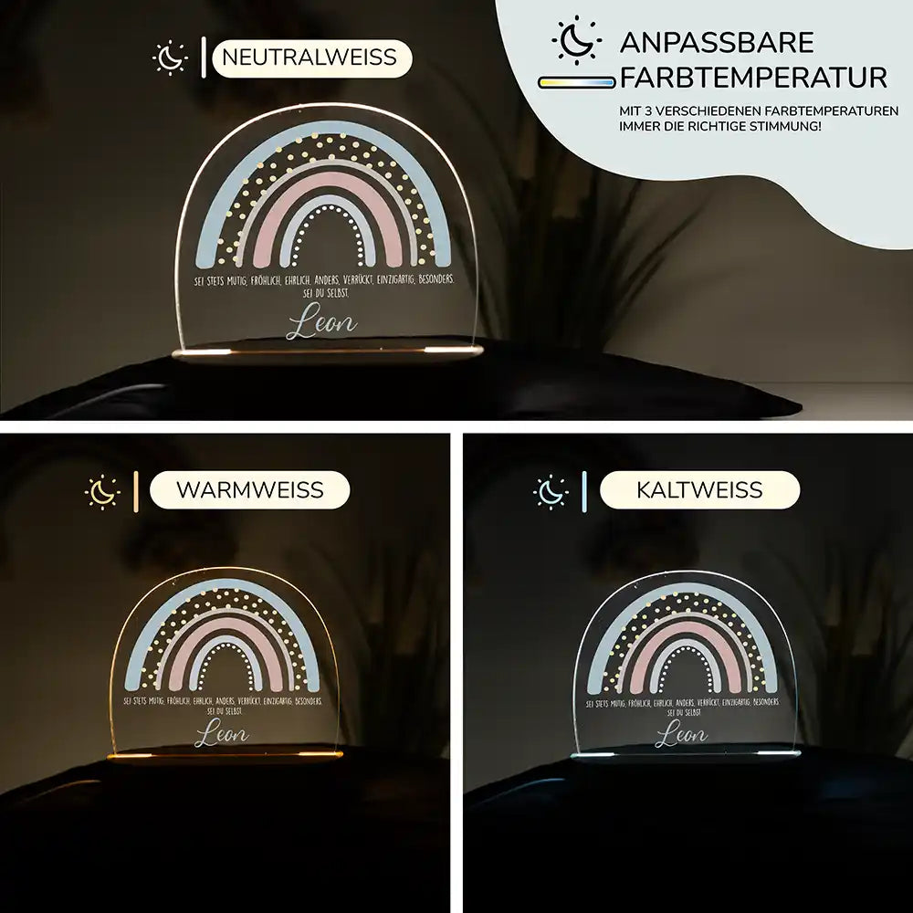 Kinderzimmer Bundle Regenbogen 5 Tonieregal + Nachtlicht