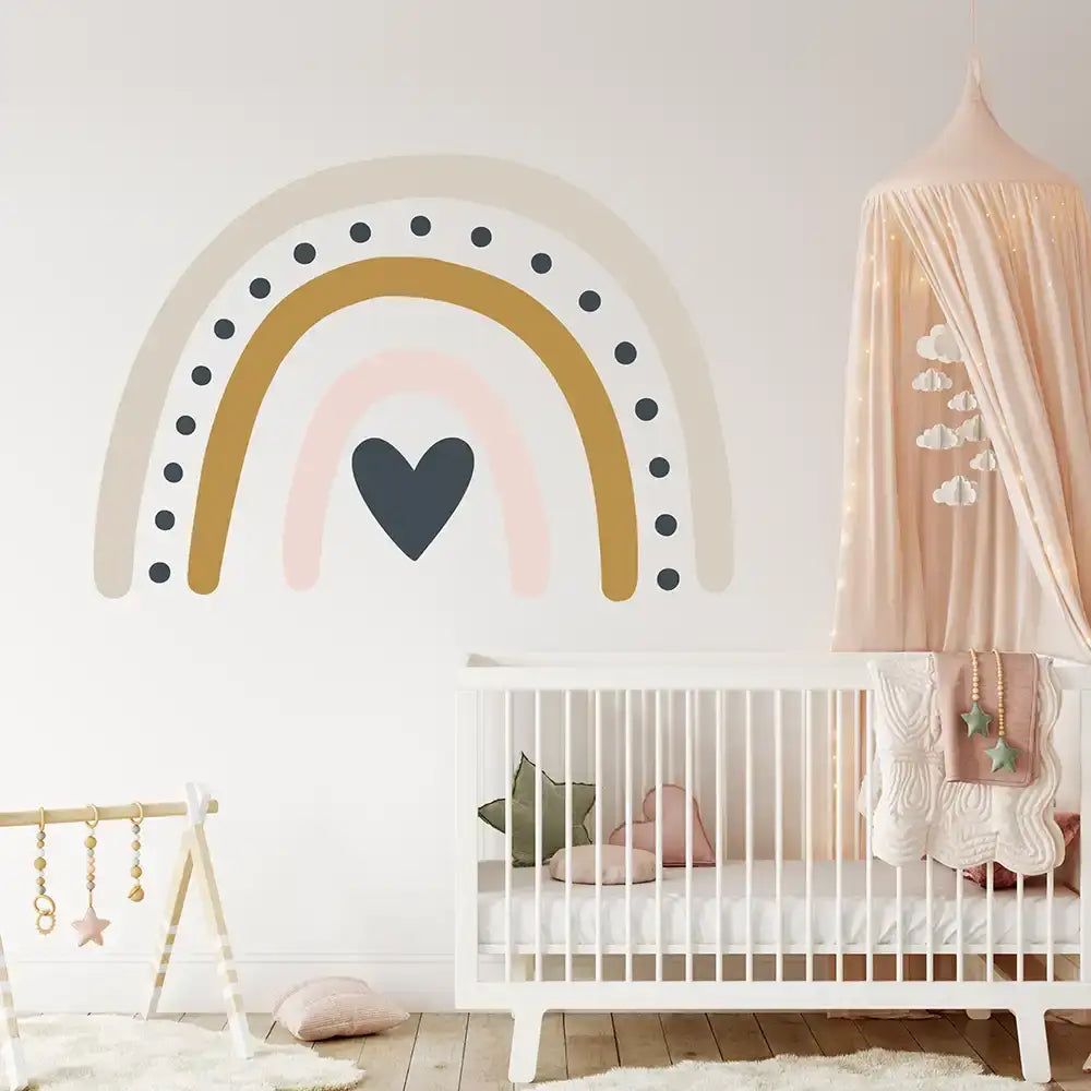 Wandaufkleber rainbow mini dot