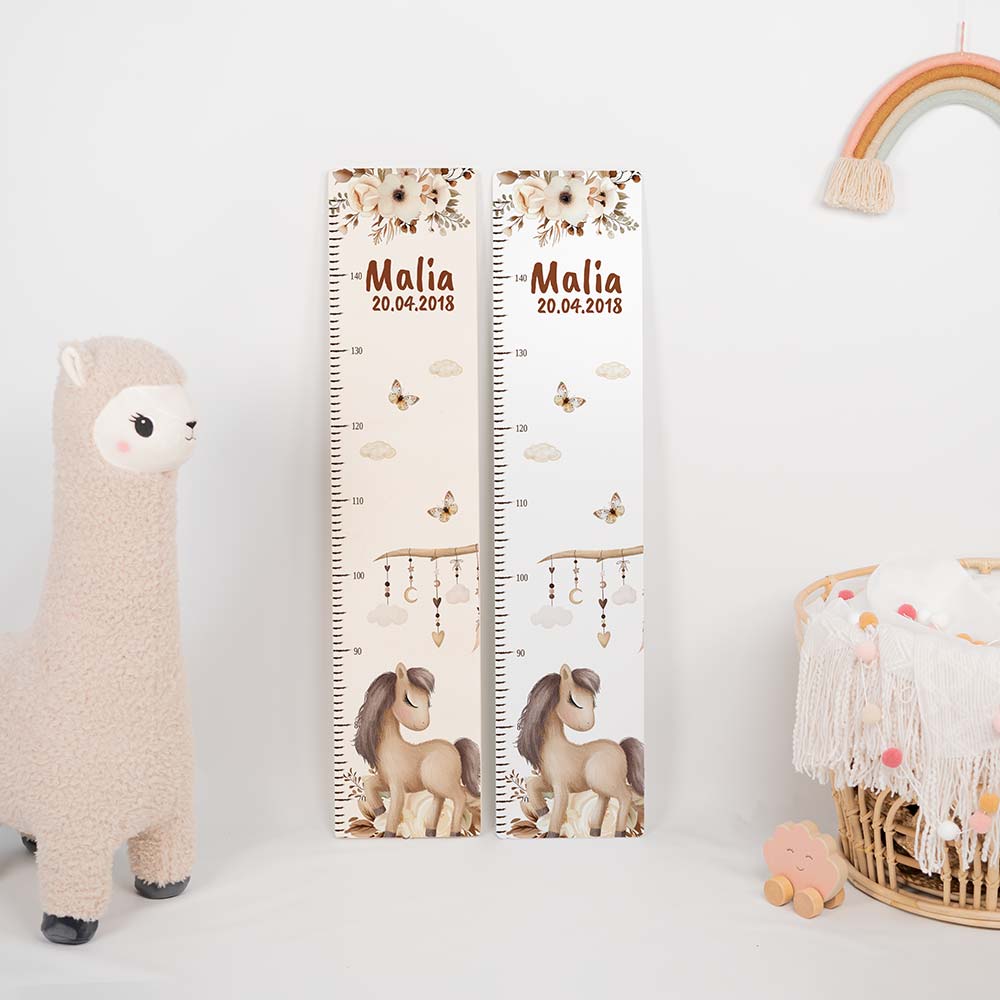 Messlatte Kinder Holz & Aluverbund - Pferd