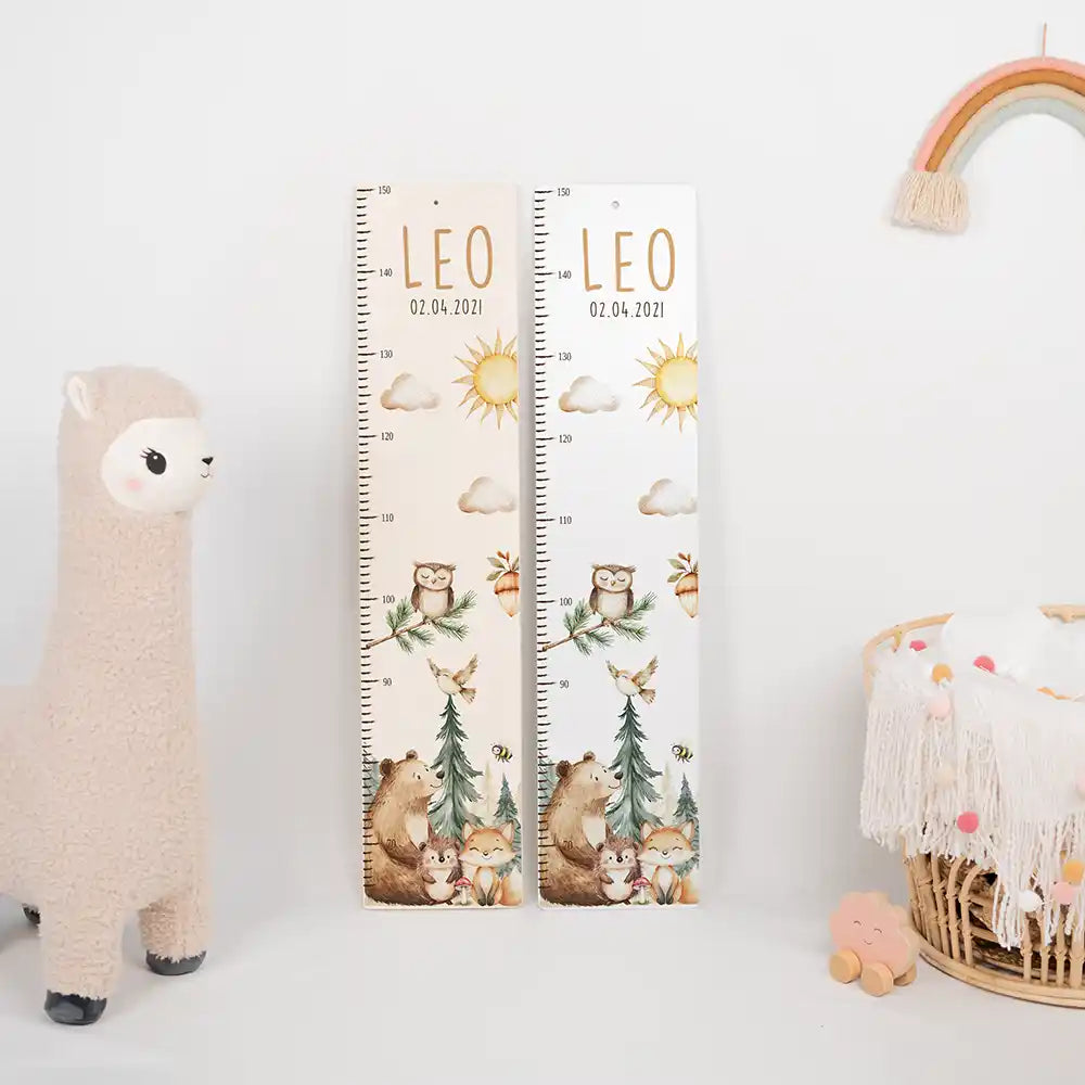 Messlatte Kinder Holz & Aluverbund - Bärfamilie