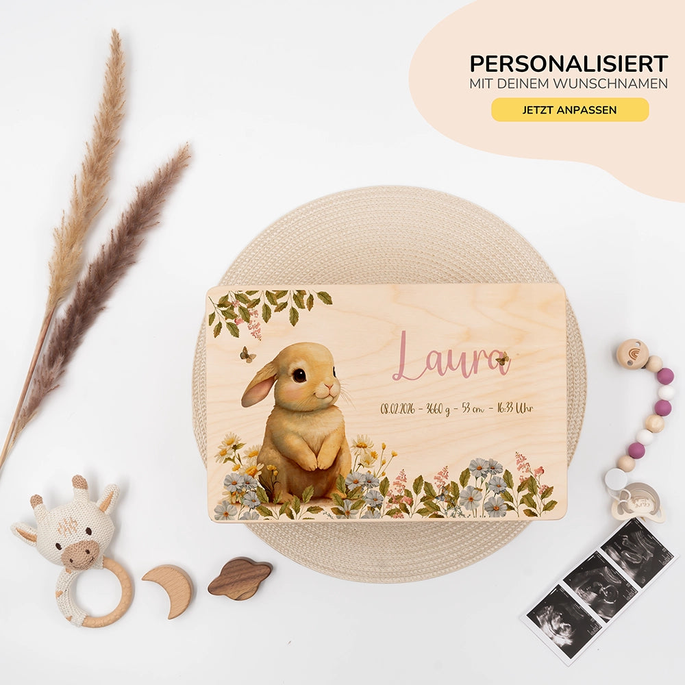 Erinnerungsbox Baby - Niedlicher Hase Ostern