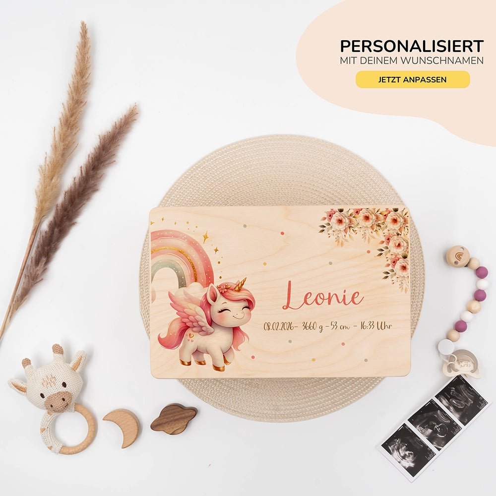 Erinnerungsbox Baby - Baby Einhorn
