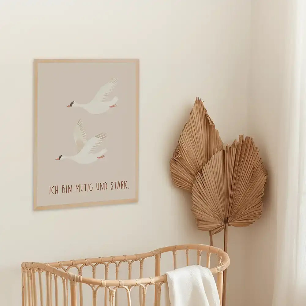 Poster 3er-Set - Dinosaurier, Regenbögen & Vögel fürs Kinderzimmer