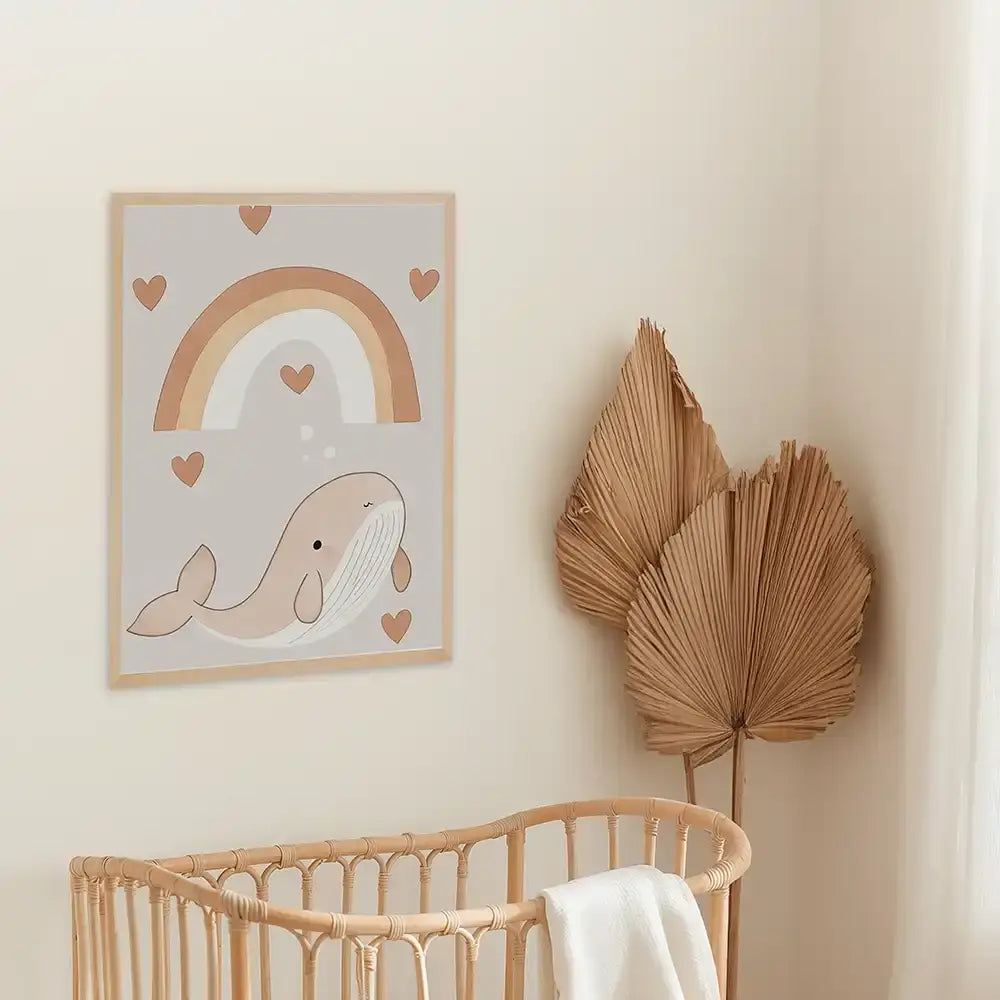 Poster 3er-Set - Einhorn, Wal & Mäuschen fürs Kinderzimmer