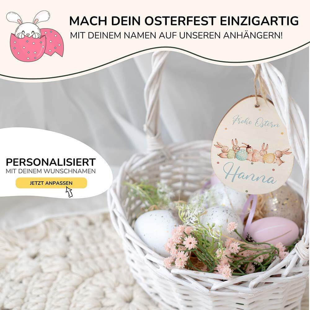 personalized wooden Easter eggs with custom names