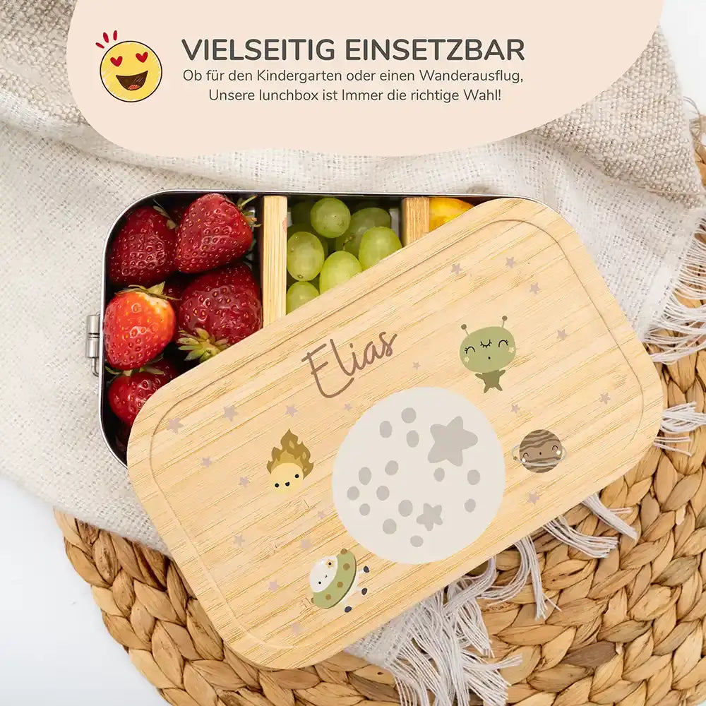 personalisierte aufbewahrungsdose mit weltall design