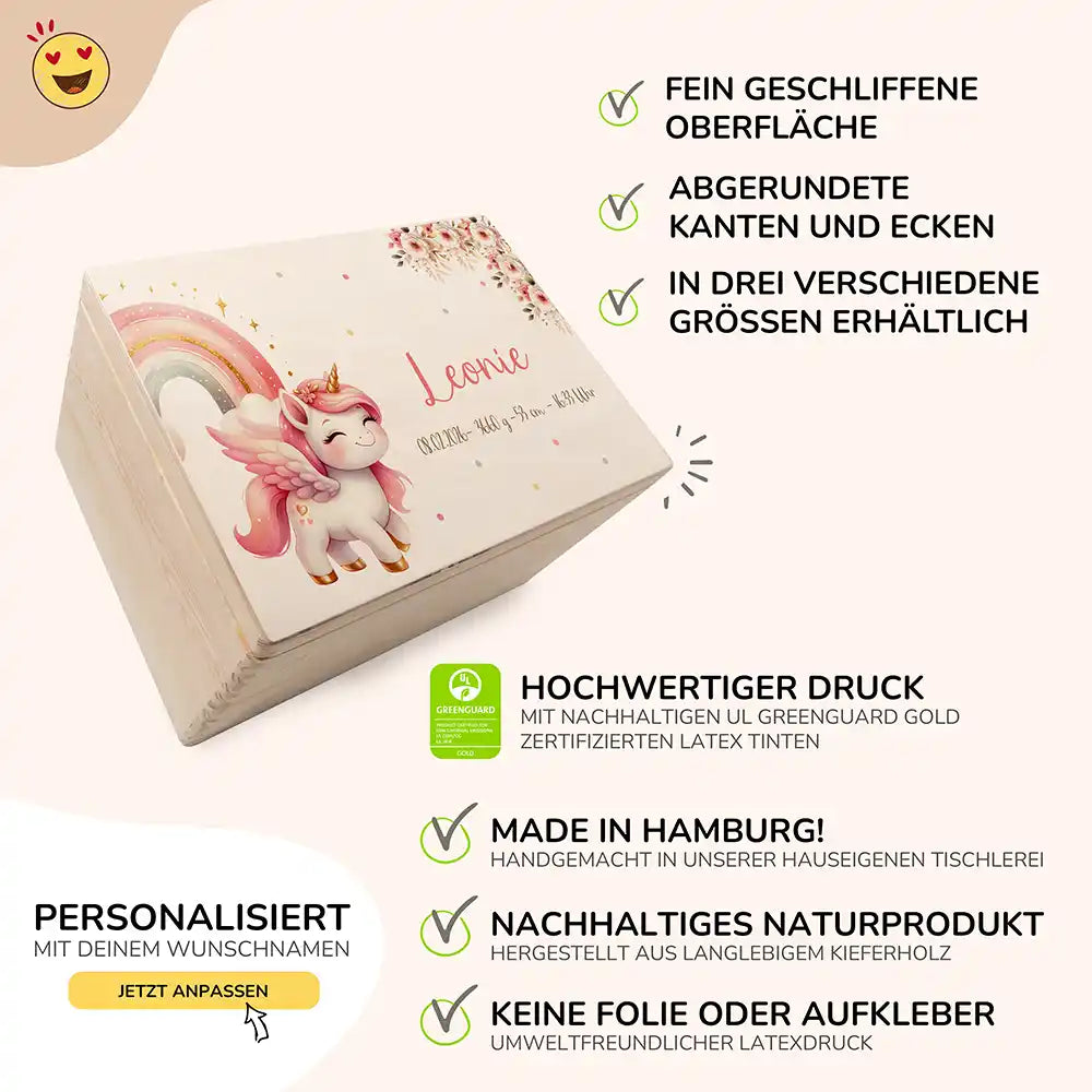 Erinnerungsbox Baby - Baby Einhorn