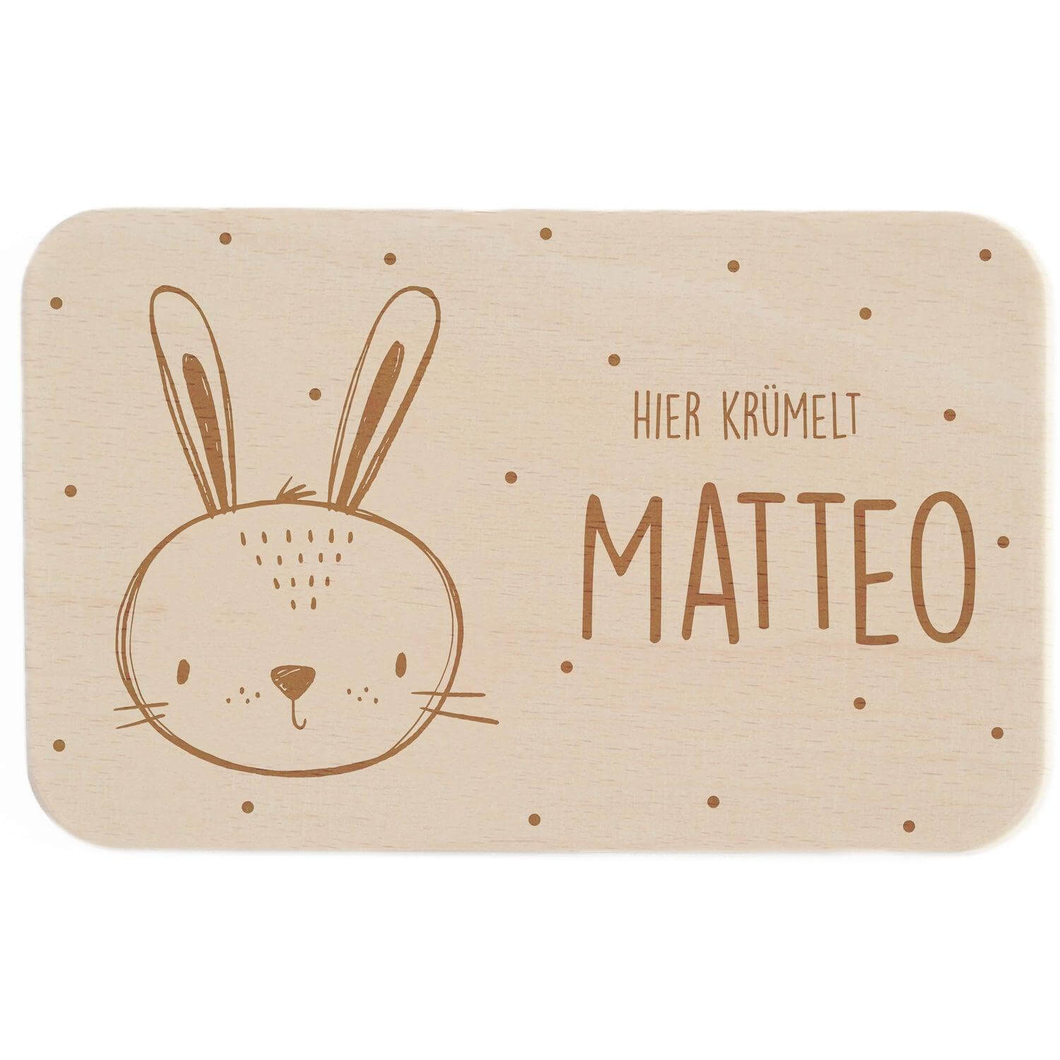 engraved breakfast board with unique custom design
