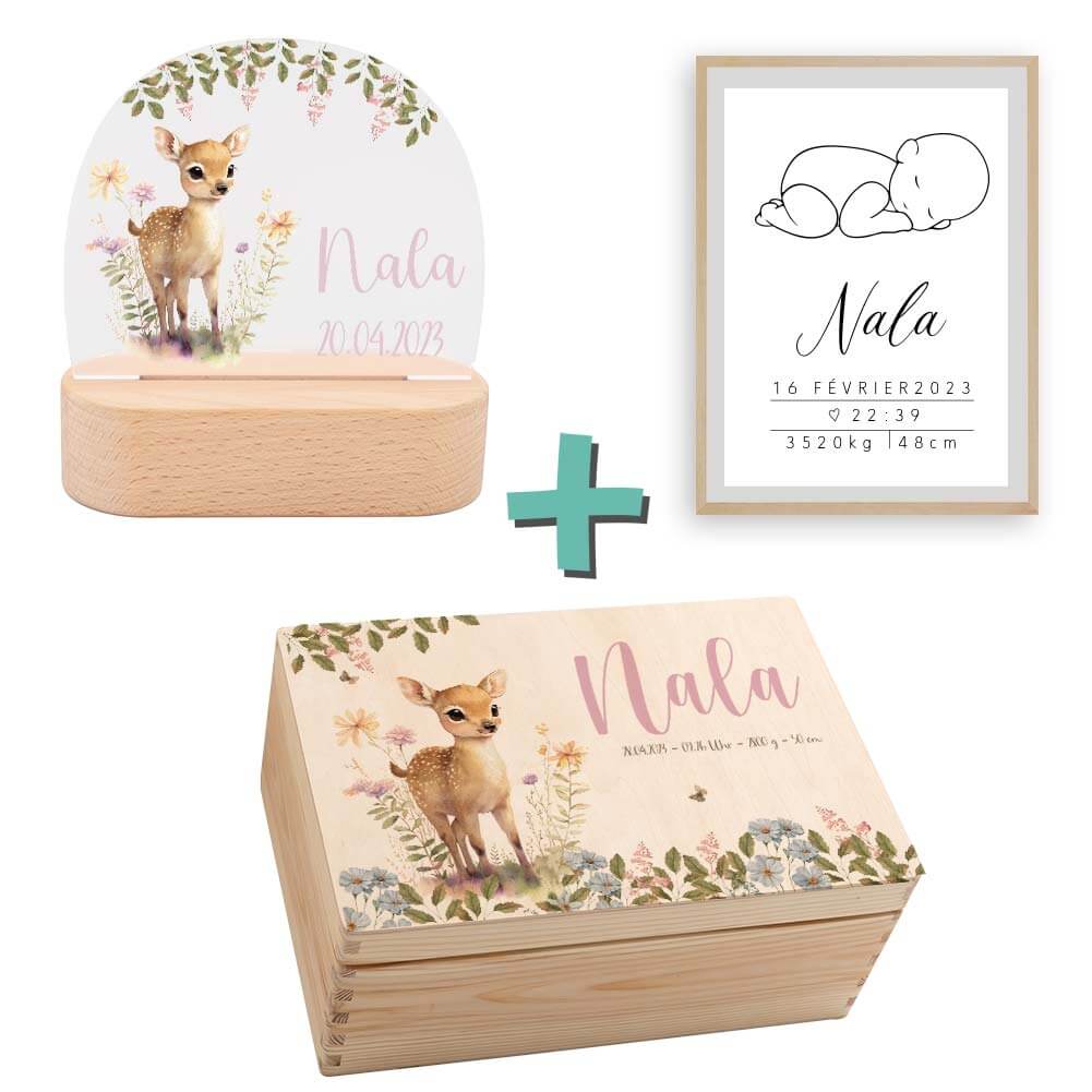 Geschenkset zur Geburt -  Reh | Baby Geschenk