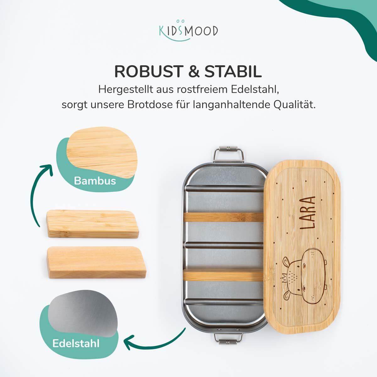 high-quality personalized hippopotamus lunchbox