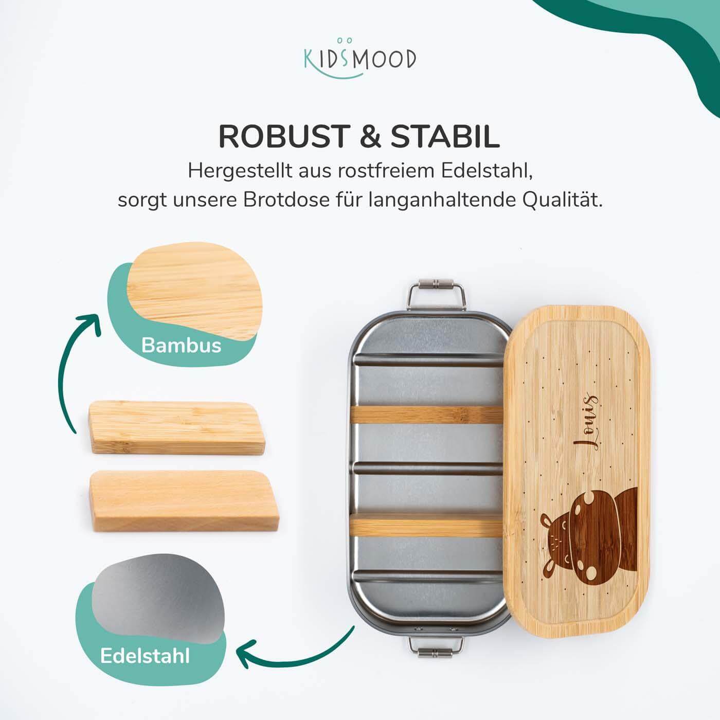 high-quality personalized hippopotamus lunchbox