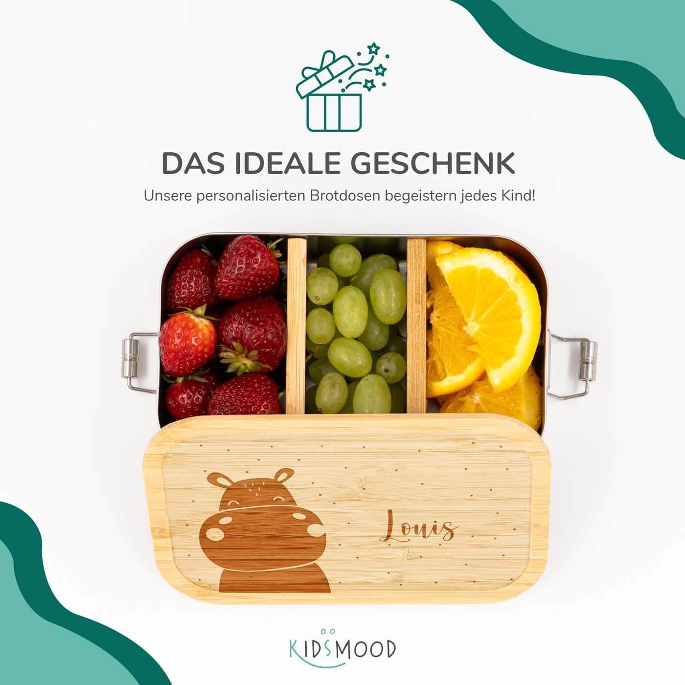 lunchbox with nilpferd motif for children