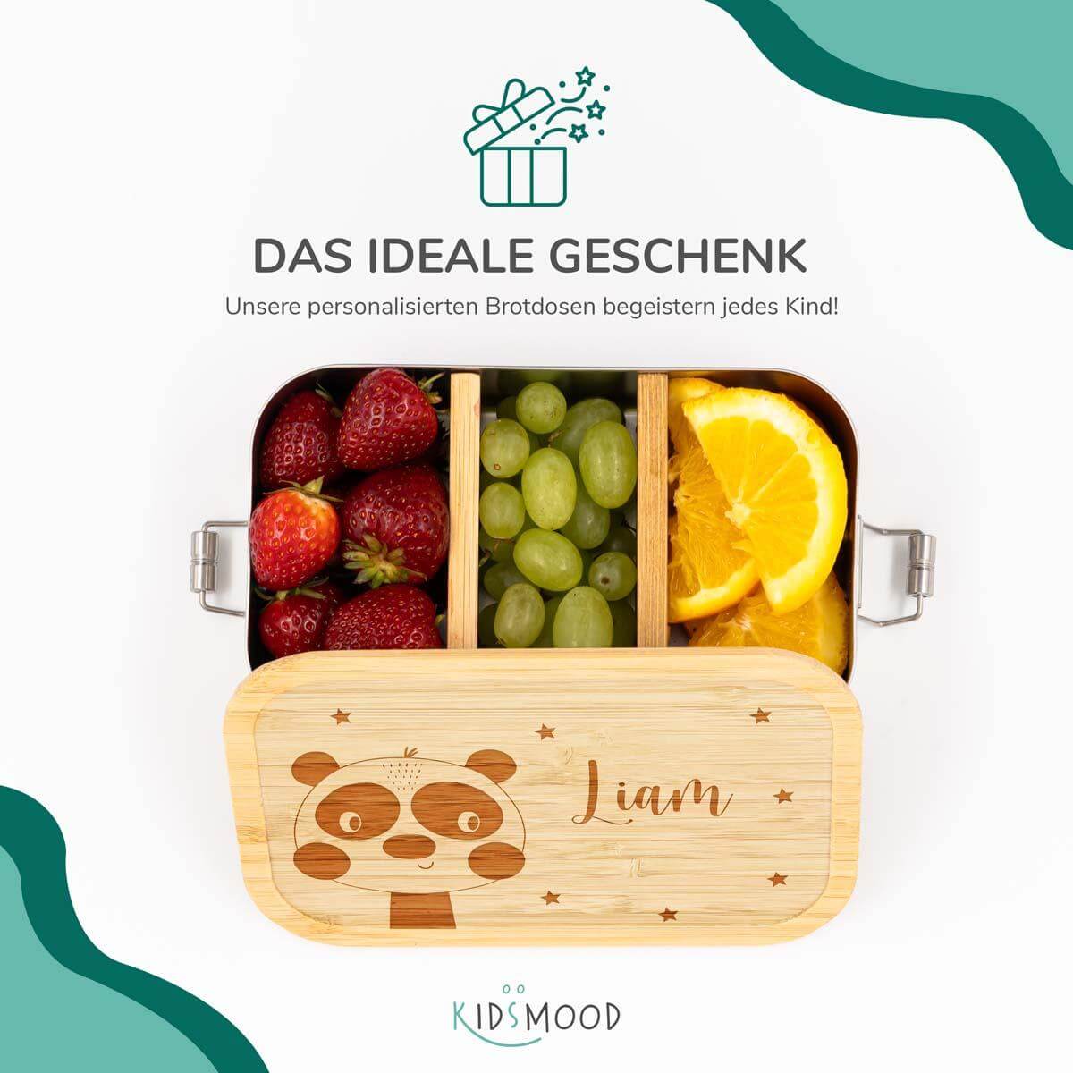 lunchbox with panda motif for children