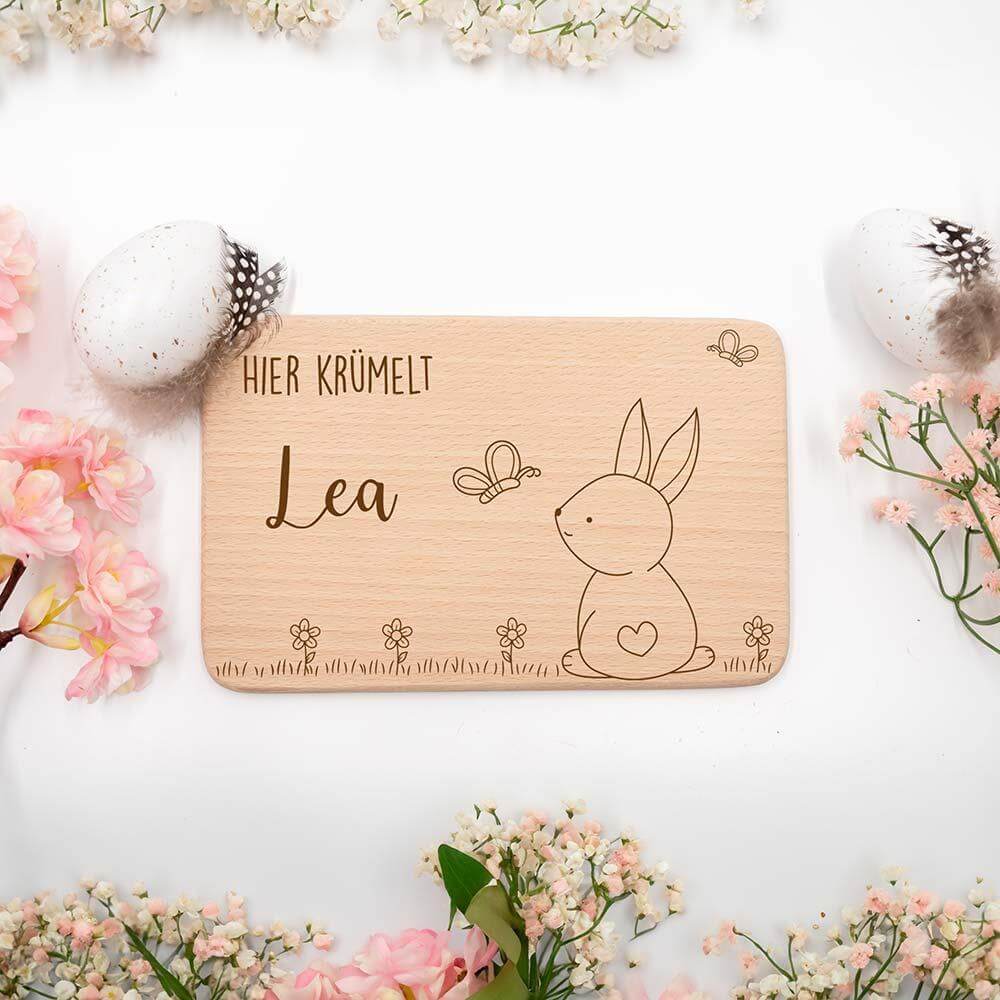 personalized breakfast board with custom design