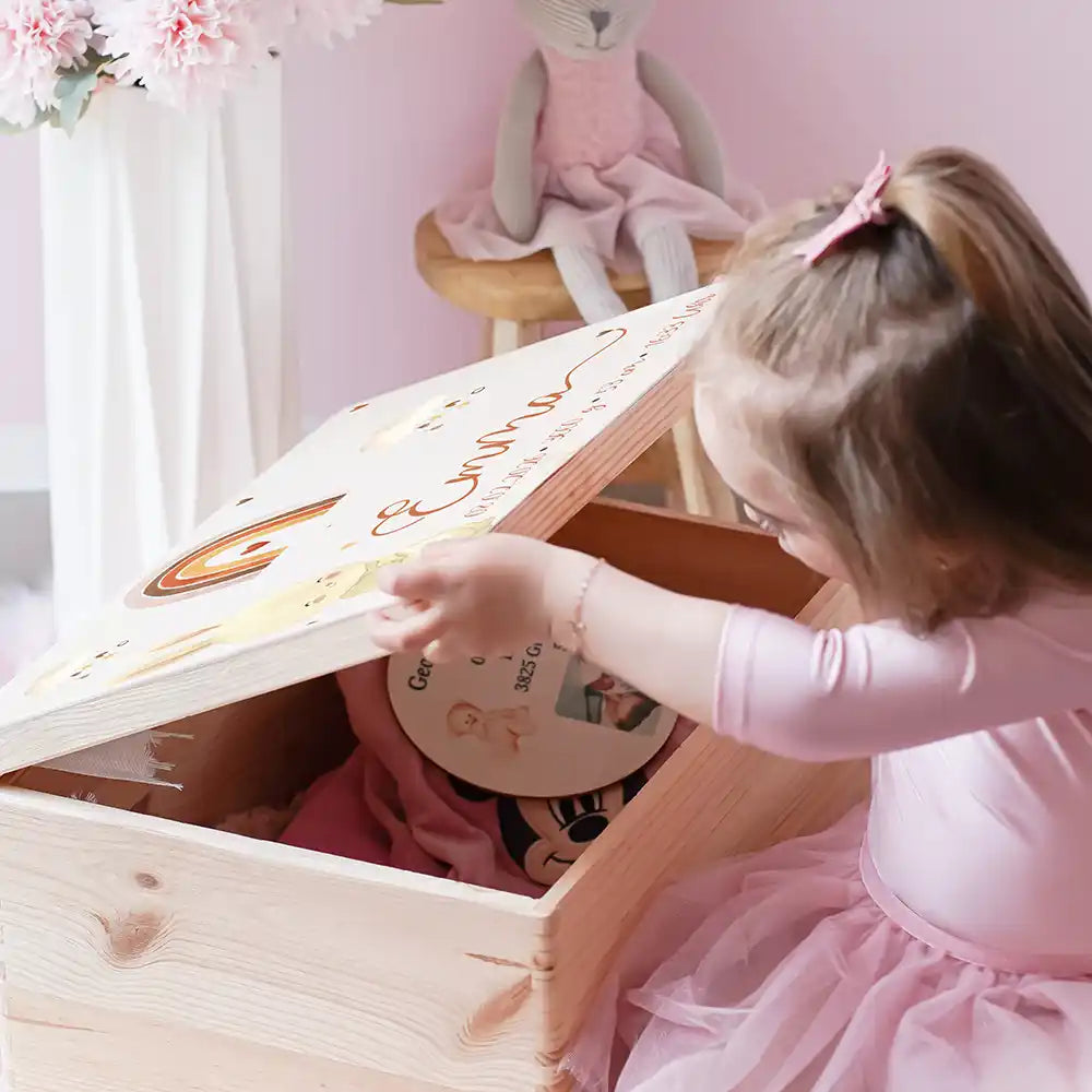 Erinnerungsbox Baby - Hase Boho